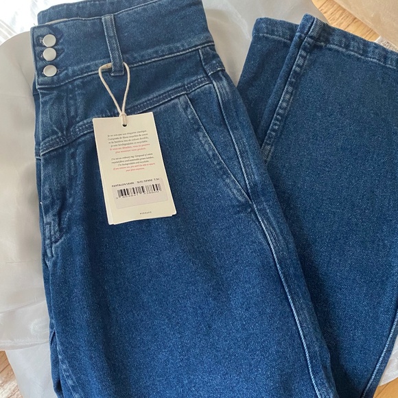 Sezane Sama Denim Trousers NWT (EU 34/US 2) - Picture 5 of 7